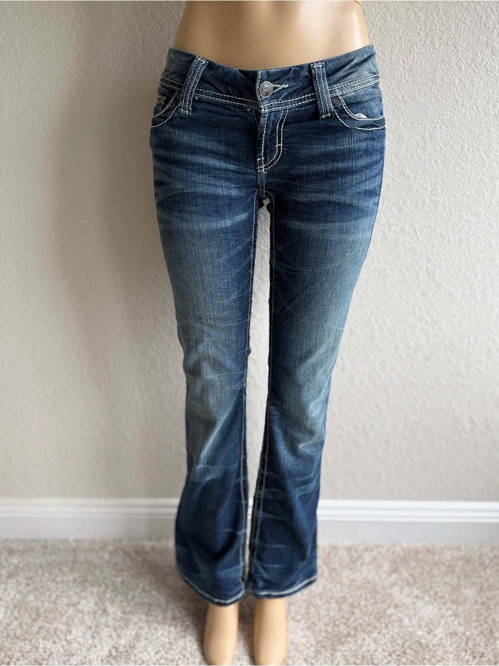 Y2K 2000s Low Rise Bootcut Jeans Size 27